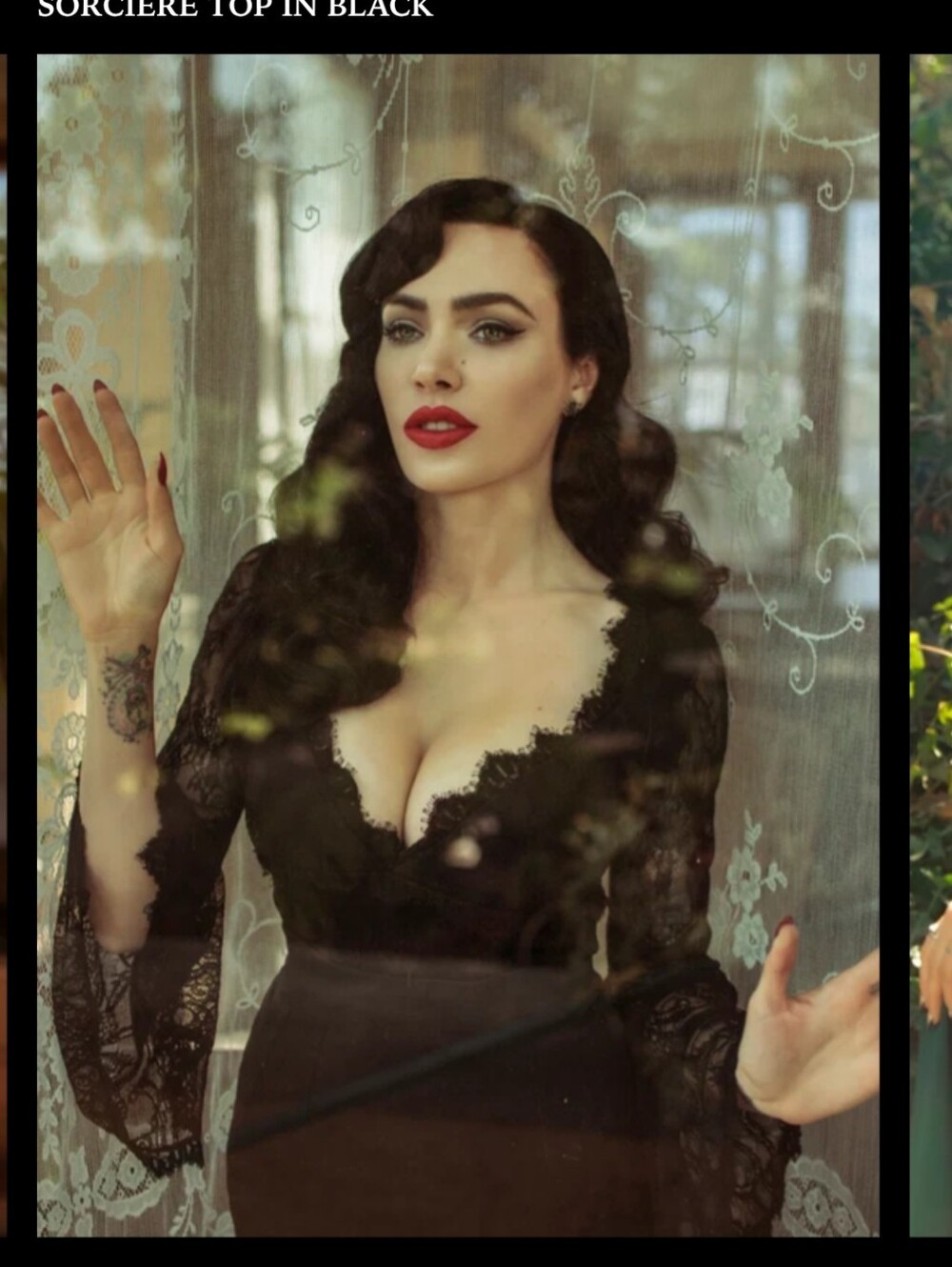 La Femme NoirSorciere Top